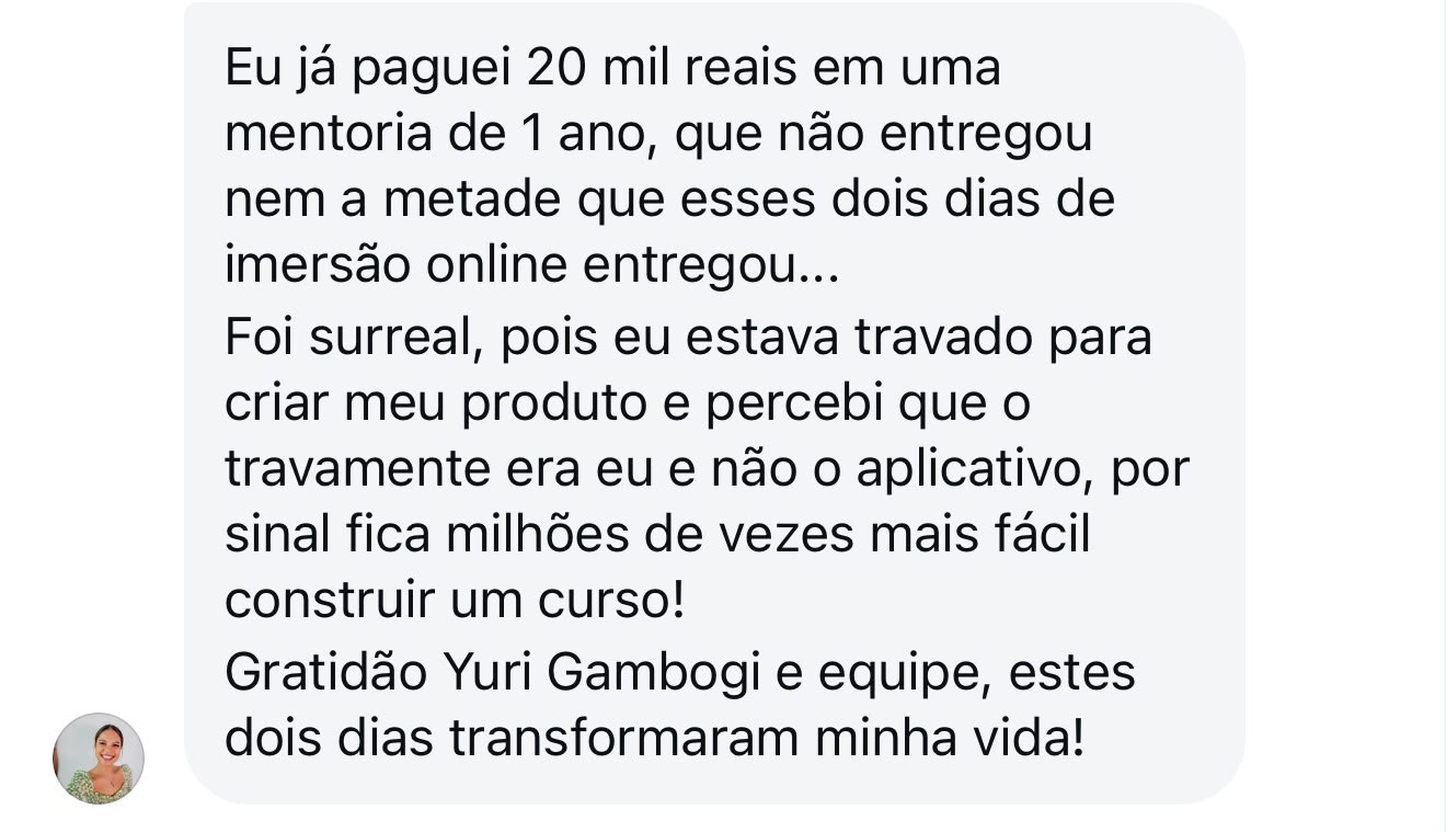 Depoimento 1 — aluno da imersão Venda Mais com IA